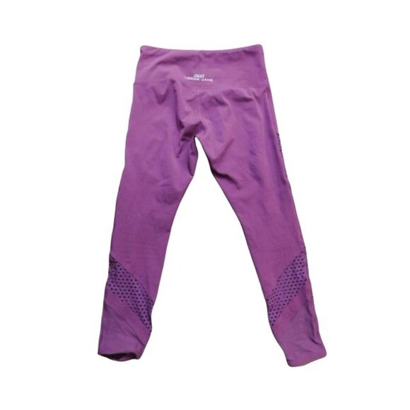 Lorna Jane Size XS/S Wine Color STRETCH Sporty Workout Active Pants - Picture 3 of 3